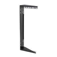 LogiLink 19" vertical wall mount bracket / under desk mount, 4 U, black