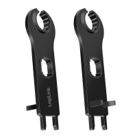 LogiLink Mounting wrench set, for MC4 solar cable connectors, 2 pcs, plastic, black