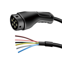 EV charging cable, open end, Type 2, 3-phase, 32 A, 22 kW, 5 m