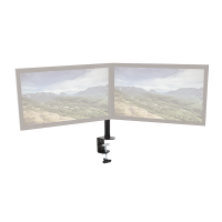 Dual monitor mount, 13–27", steel, arm length: each 428 mm