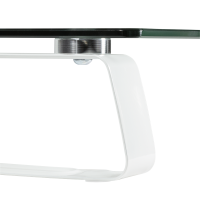 Tabletop monitor riser, glass top, 560 mm long