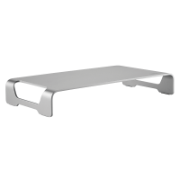 Tabletop monitor riser, aluminum, 400 mm long