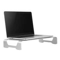 Tabletop monitor riser, aluminum, 400 mm long