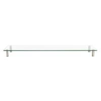 Tabletop monitor riser, glass top, 1000 mm long