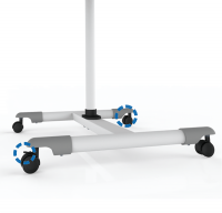 Projector/laptop trolley, height adjustable, tilt, 10 kg max.