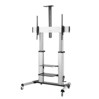 TV monitor cart, 60–100", height adjustable, 100 kg max.