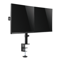 Dual monitor mount, 17–32", arm length: each 390 mm