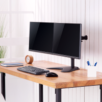 Dual monitor stand, 17–32", steel, arm length: each 390 mm