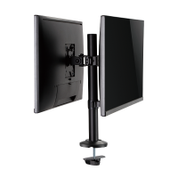 Dual monitor mount, 17–32", steel, curved screens
