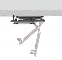 TV ceiling mount, 32–70", electrically tiltable, 35 kg max.