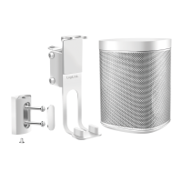 Speaker Wall Mount for Sonos One, One SL and Sonos Play:1, white