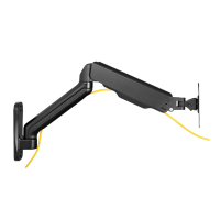 Monitor wall mount, 17–32", gas spring, 90–540 mm