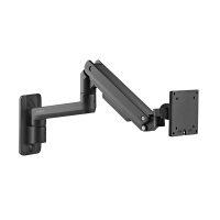 Monitor mount, 17–49", wall mount , gas spring, flat & curved screens, aluminum