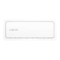 LogiLink 8 Port Gigabit Ethernet desktop switch, white plastic casing
