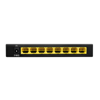 LogiLink 8-Port Gigabit Ethernet desktop switch, black metal casing