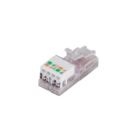Field assembly Cat.6A RJ45 plug, toolless termination