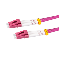 Steel armored fiber patch cable OM4, Duplex LC/UPC - LC/UPC, 3.0 m