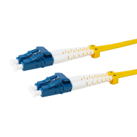 Fiber duplex patch cable, OS2, 9/125µ, LC-LC, yellow, 100 m