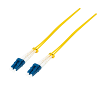 Fiber duplex patch cable, OS2, 9/125µ, LC-LC, yellow, 40 m