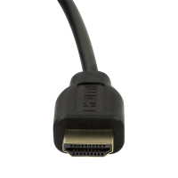 HDMI cable, A/M to A/M, 4K/30 Hz, black, 1 m