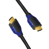 HDMI cable, A/M to A/M, 4K/60 Hz, black/blue, 2 m
