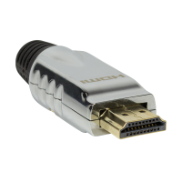 HDMI Connector for Self Assembling, A/M, metal, silver
