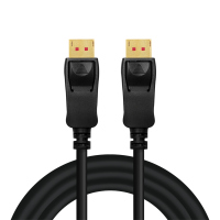 DisplayPort cable, DP/M to DP/M, 8K/60 Hz, amplifier, black, 10 m