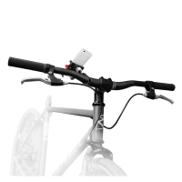 Smartphone bicycle holder, straight, for 3.5–7" smartphones