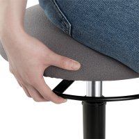 Height adjustable wobble stool