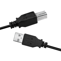 USB 2.0 cable, USB-A/M to USB-B/M, black, 2 m