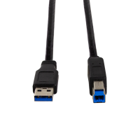 USB 3.0 cable, USB-A/M to USB-B/M, black, 3 m
