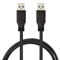USB 3.0 cable, USB-A/M to USB-A/M, black, 2 m