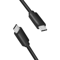 USB 3.2 Gen2 Type-C cable, C/M to C/M, E-mark, PD, 4K/60 Hz, black, 0.5 m