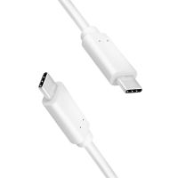 USB 3.2 Gen2 Type-C cable, C/M to C/M, E-mark, PD, 4K/60 Hz, white, 0.5 m