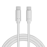USB 3.2 Gen2 Type-C cable, C/M to C/M, E-mark, PD, 4K/60 Hz, white, 1 m