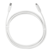 USB 2.0 Type-C cable, C/M to USB-B/M, grey, 1 m