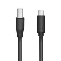 USB 3.2 Gen1 Type-C cable, C/M to USB-B/M, black, 1 m