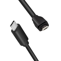 USB 2.0 Type-C cable, C/M to Micro-USB/M, black, 0.5 m