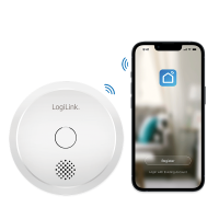 WiFi smart smoke detector, Tuya compatible