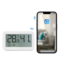 Wi-Fi smart thermo hygrometer, Tuya compatible
