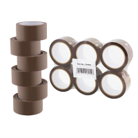 Adhensive tape, low noise, 48 mm x 66 m, brown (MOQ = 36 rolls)