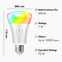 Wi-Fi smart R63 reflector bulb, Tuya compatible