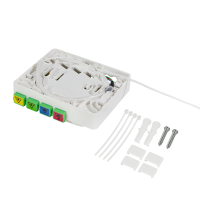 FTTH termination box, 4x SC/APC, with 50 m connection cable