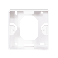 Modular faceplate with 2 Cat.6A modules and backbox, white