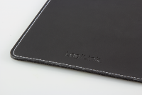 Mousepad in leather design, black