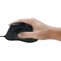 Ergonomic vertical mouse, USB, 1000dpi, black