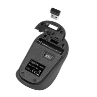 Ergonomic mouse, wireless, 2.4 GHz, 1600 dpi