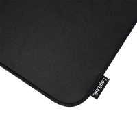 Gaming mouse pad, stitched edges, 250 x 220 mm, black