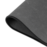 Gaming mouse pad, stitched edges, 250 x 220 mm, black