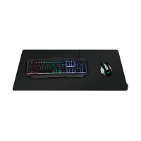Gaming mouse pad, stitched edges, 890 x 435 mm, black